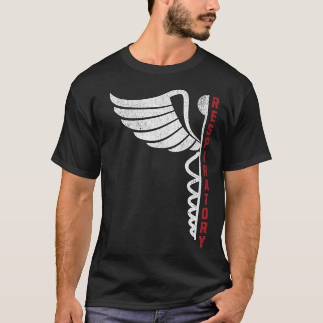 Distressed Respiratory Therapy RT Life Pulmonology T-Shirt (Front)