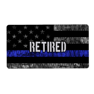Distressed Retired Police Flag