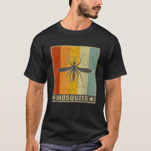 Distressed Retro Mosquito Graphic for Boys Girls M T-Shirt