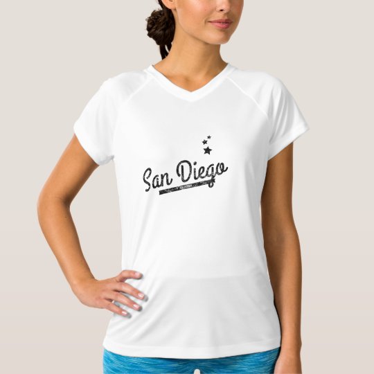 Distressed Retro San Diego Logo T-Shirt