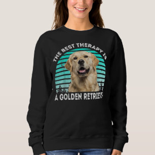 Distressed Retro Vintage Golden Retriever Dog Mum Sweatshirt