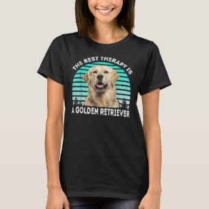 Distressed Retro Vintage Golden Retriever Dog Mum T-Shirt