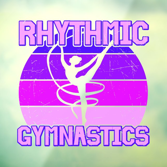 Distressed Rhythmic Gymnastics    Window Cling (Sheet 3)