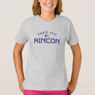 Distressed Rincón Puerto Rico Girls' T-Shirt