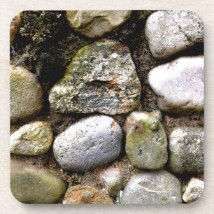 Distressed Rocks stones fieldstone pattern Coaster