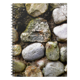 Distressed Rocks stones fieldstone pattern Notebook