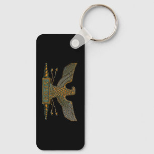 Distressed Roman Eagle Aquila Key Ring