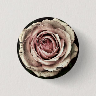 Distressed Rose - Button