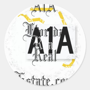 Distressed Round Stickers