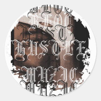 Distressed Round Stickers