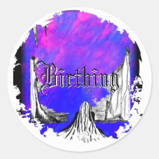 Distressed Round Stickers