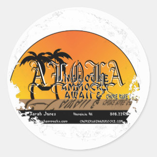 Distressed Round Stickers