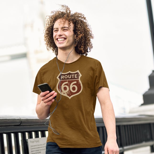 Distressed Route 66 | Retro | Vintage T-Shirt (Creator Uploaded)