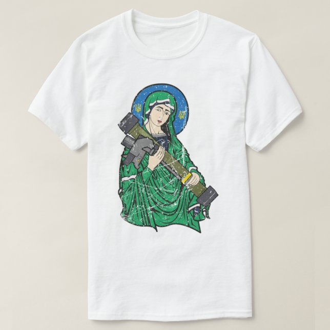 Distressed Saint Javelin    T-Shirt (Design Front)
