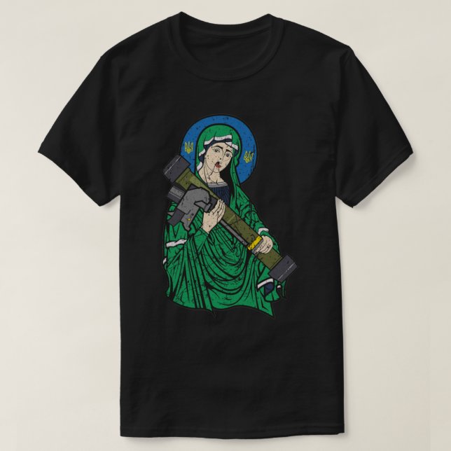 Distressed Saint Javelin    T-Shirt (Design Front)