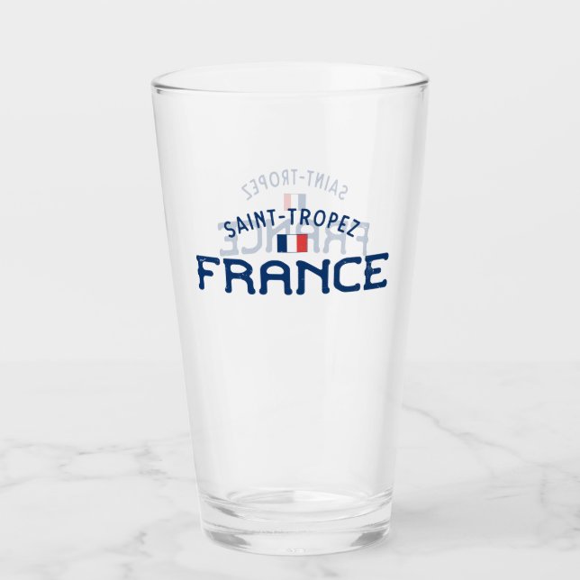 Distressed Saint Tropez France Glass (Front)