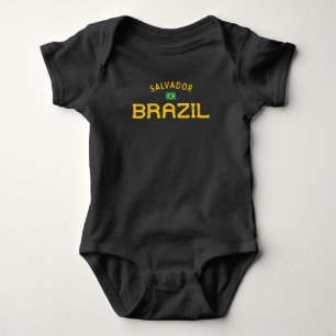 Distressed Salvador Brazil Baby Bodysuit