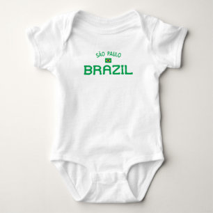 Distressed Sao Paulo Brazil Baby Bodysuit