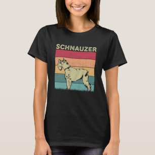 Distressed Schnauzer Dog Boys Girls Retro Style D T-Shirt