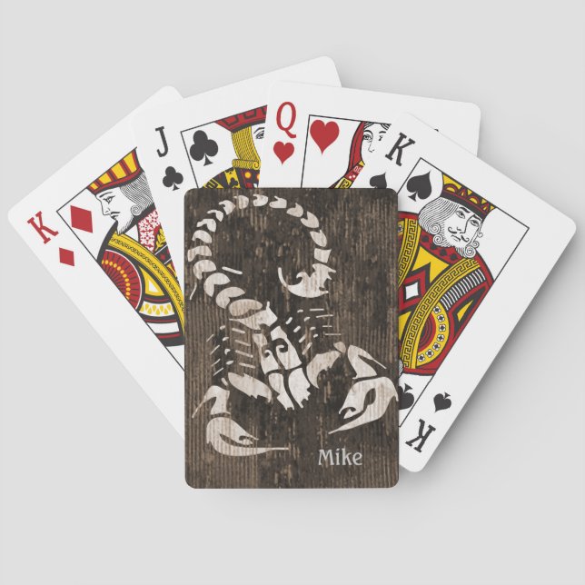 Distressed Scorpion Playing Cards (Back)