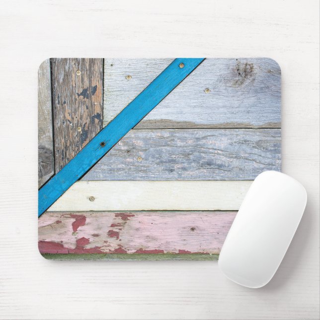 Distressed Shabby Chic Wood   Mouse Mat (With Mouse)