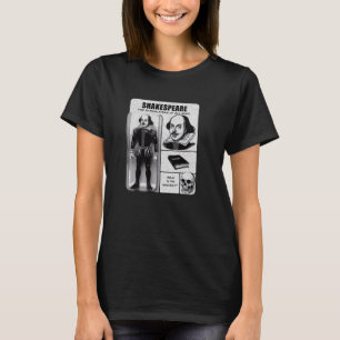 Distressed Shakespeare Bardolater Action Figure Ha T-Shirt