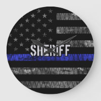 Distressed Sheriff Police Flag
