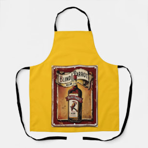 Distressed Sign Advertising BLIND PARROT RUM Apron