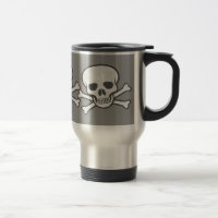 Distressed Skull & Crossbones Mug