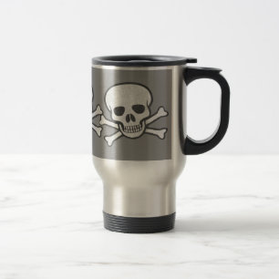 Distressed Skull & Crossbones Mug