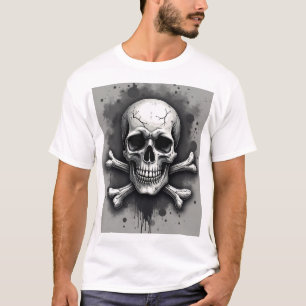 Distressed Skull & Crossbones Unisex T-Shirt