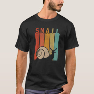 Distressed Snail  Men Women Kid Cute Snail Retro T-Shirt