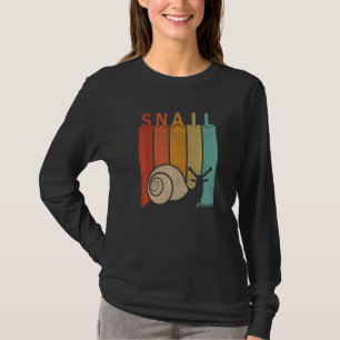 Distressed Snail Men Women Kid Cute Snail Retro T-Shirt