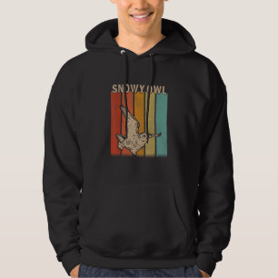 Distressed Snowy Owl Men Women Kid Snowy Owl Ret Hoodie