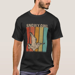 Distressed Snowy Owl Men Women Kid Snowy Owl Ret T-Shirt