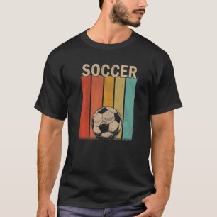 Distressed Soccer Men Women Cute Soccer Retro T-Shirt