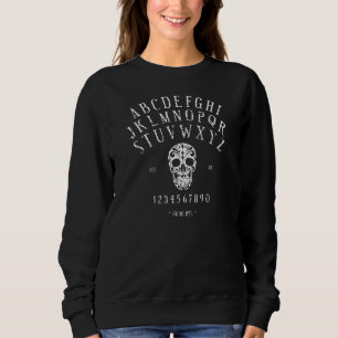 Distressed Spirit Board with Sugar Skull Sweatshirt