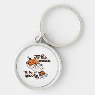 Distressed Spooky Season Key Ring