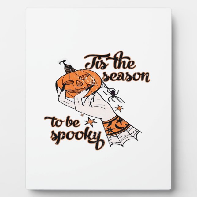 Distressed Spooky Season Plaque (Front)