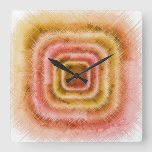 Distressed Square Wall Clock