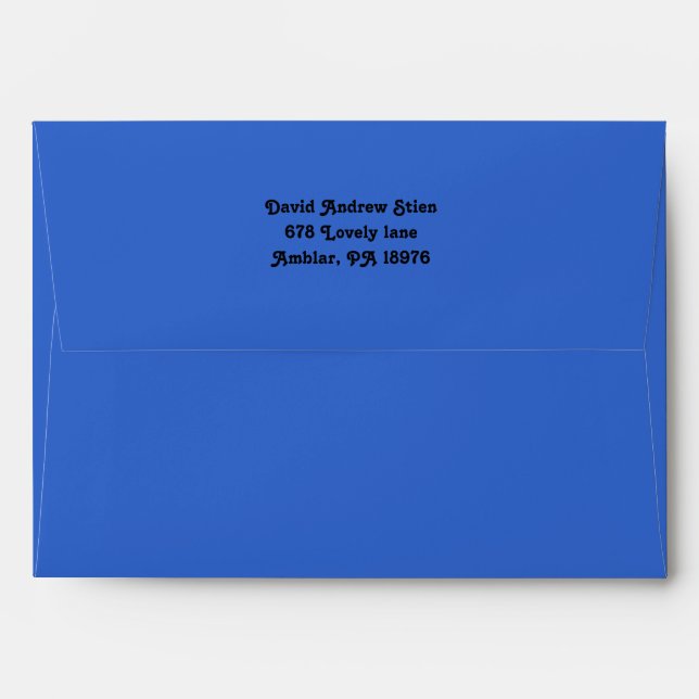 Distressed Stars Bar Bat Mitzvah Invitation Reply Envelopes (Back (Top Flap))