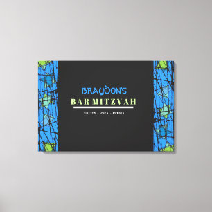 DISTRESSED STARS Bar Bat Mitzvah Sign In Board
