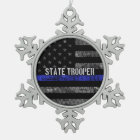 Distressed State Trooper Police Flag