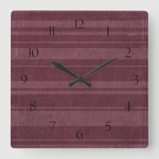 Distressed Stripe Pattern Wall Clock