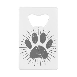 Distressed Sunbeam Dog Paw Print