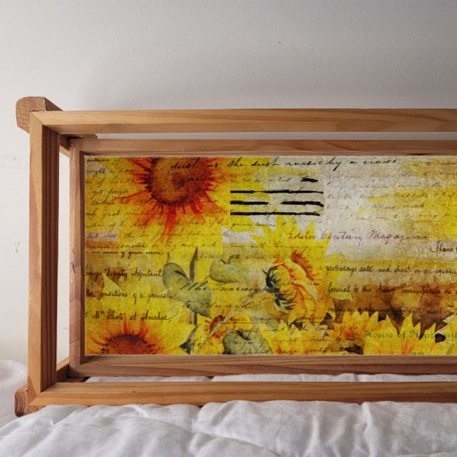 Distressed Sunflowers Decoupage Tissue Paper (Creator Uploaded)