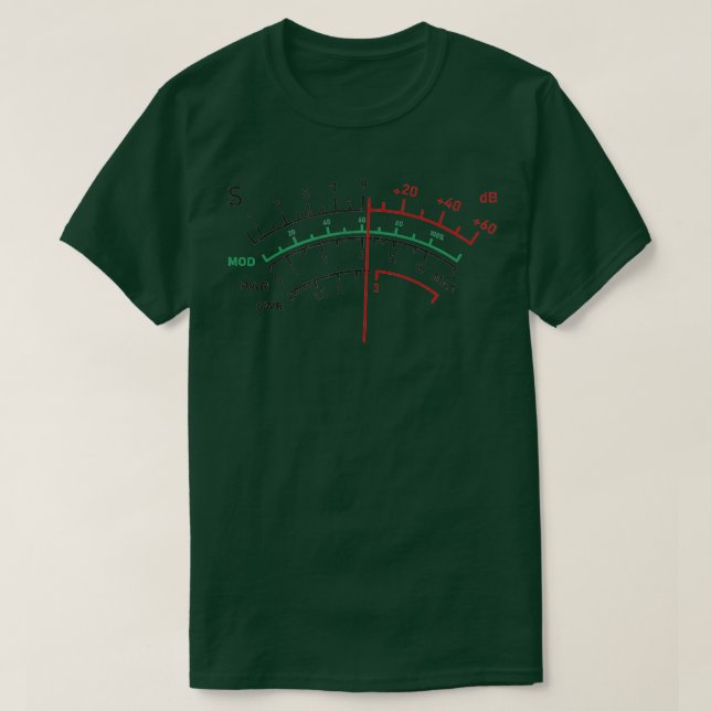 Distressed SWR Metre Amateur Ham Radio TShirt (Design Front)