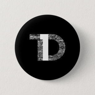Distressed T1D Type One Diabetes Awareness 6 Cm Round Badge