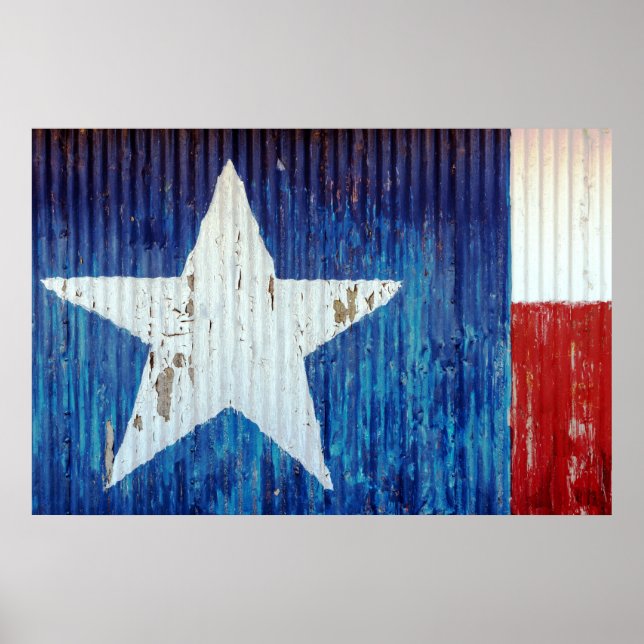 Distressed Texas Star USA American Photo Poster (Front)