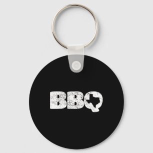 Distressed Texas Tx Map Bbq Outfit Rbecue Simple T Key Ring